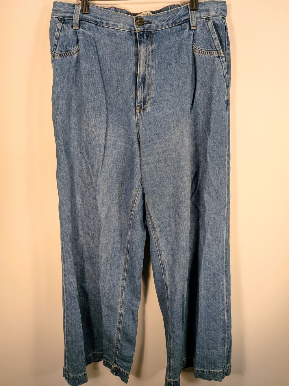 Scotch & Soda Amsterdam Wide Leg Jeans Light Wash Size 10/30